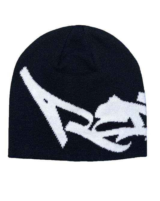 Black Reddven Jacquard Beanie